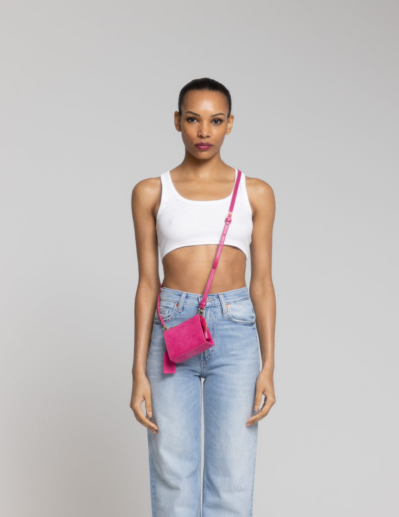 Lip Gloss Crossbody Bag | Pink