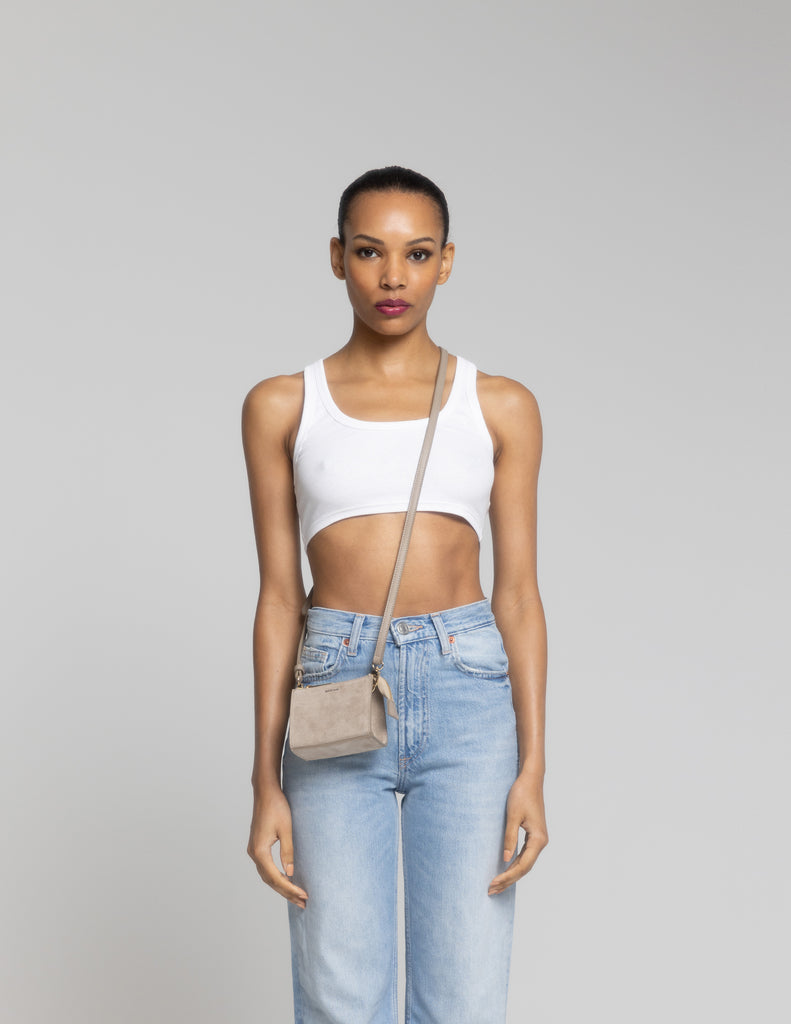 Lip Gloss Crossbody Bag | Tan