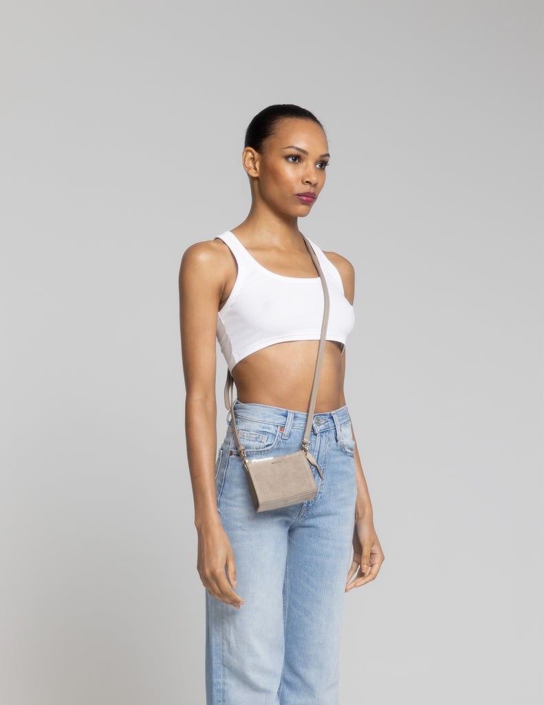 Lip Gloss Crossbody Bag | Tan