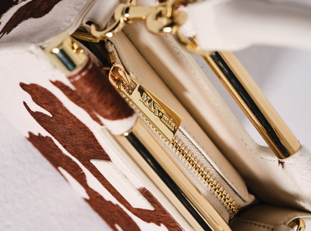 The Meru Micro | Calf Hair Cow Print